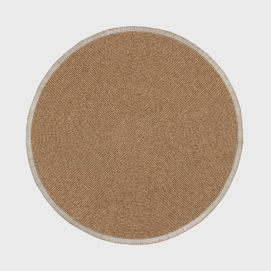 Gold hand beaded placemat