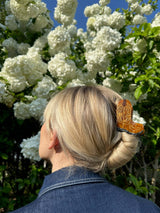 Solar Eclipse - Hand-Painted Western Cowboy Boot Claw Hair Clip | Eco