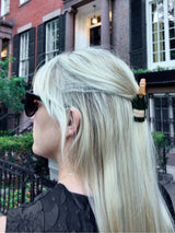 Solar Eclipse - Hand-painted Champagne Claw Hair Clip | Eco-Friendly