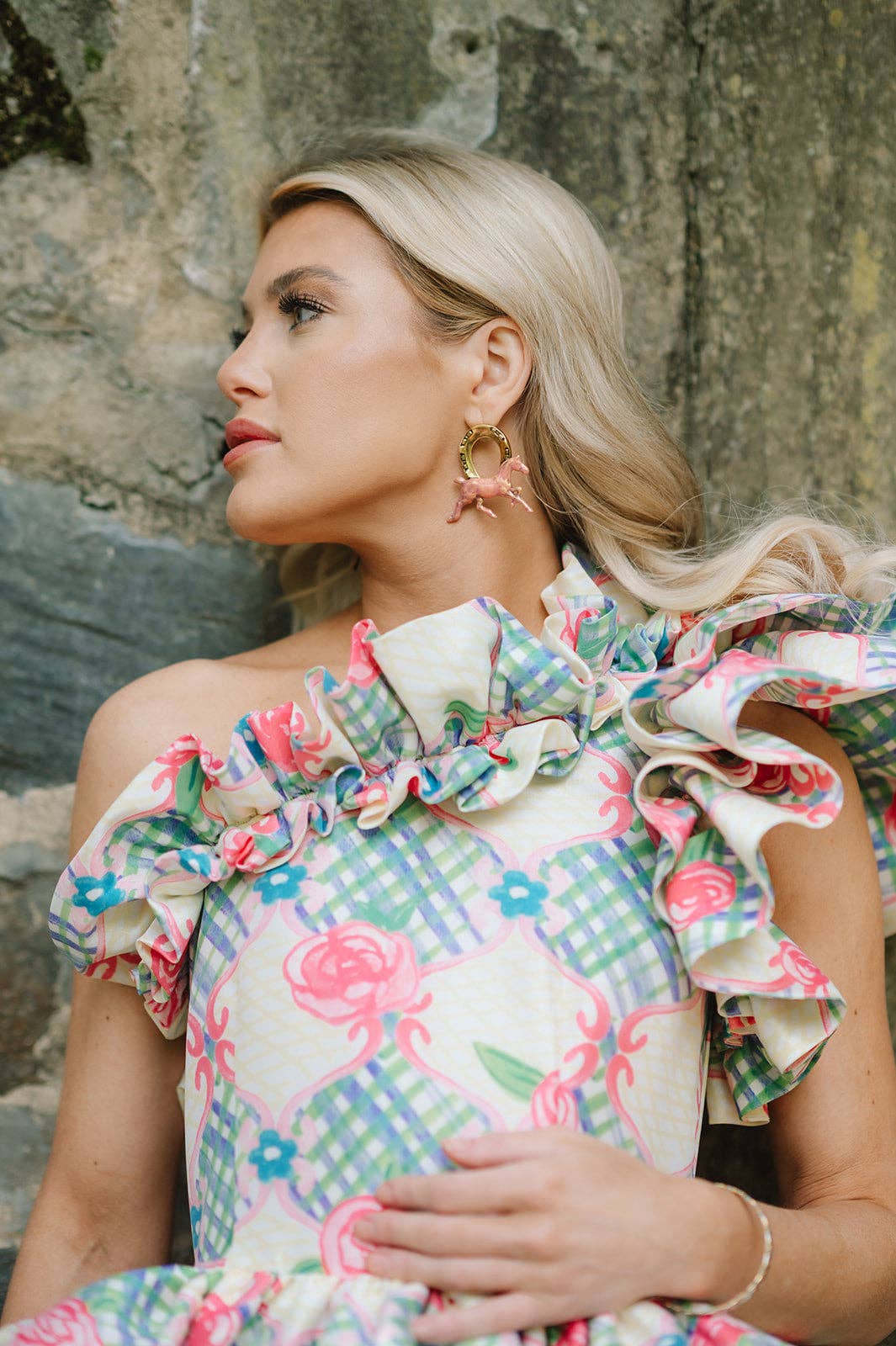 The Pink Reef - Keeneland Horse Earrings