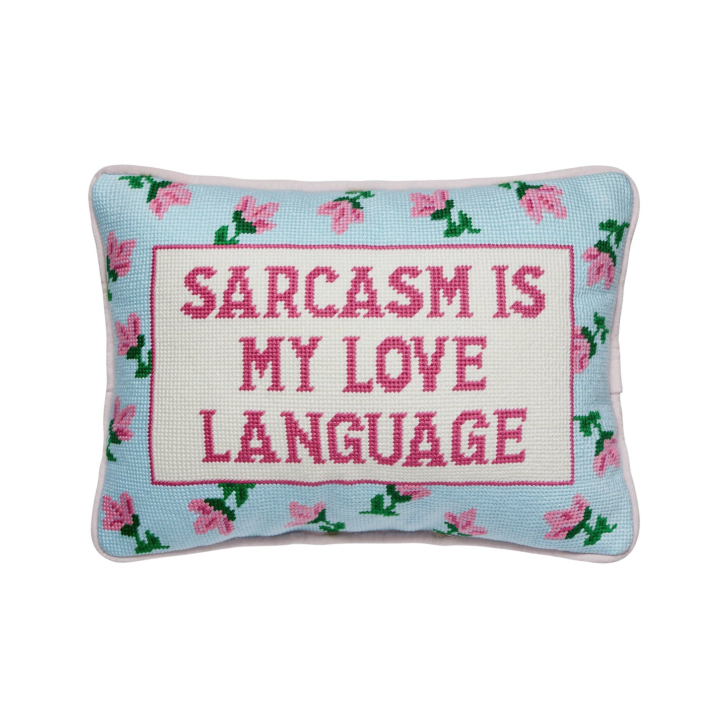 Sarcasm Is My Love Embroidered Pillow