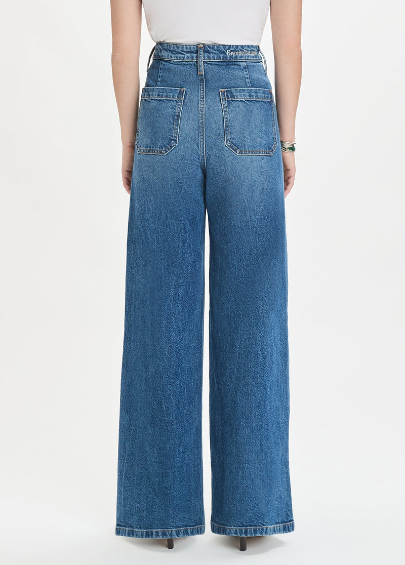 Favorite Daughter - The Mischa Wide Leg Shortie - Campbell