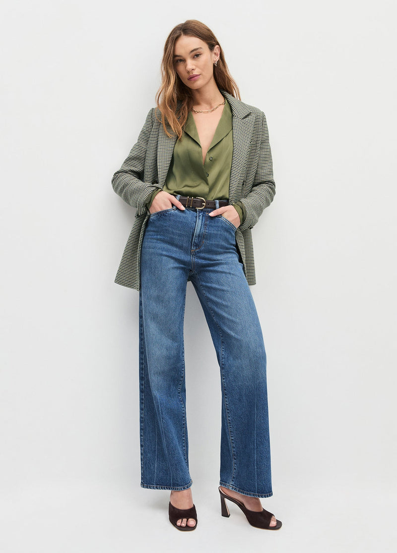 Favorite Daughter - The Mischa Wide Leg Shortie - Campbell