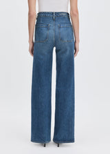 Favorite Daughter - The Mischa Super High Rise Wide Leg Ankle - Campbell