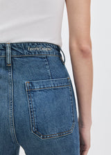 Favorite Daughter - The Mischa Super High Rise Wide Leg Ankle - Campbell