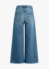 The Masha Super High Rise Wide Leg Crop - Cortez