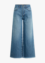 The Masha Super High Rise Wide Leg Crop - Cortez