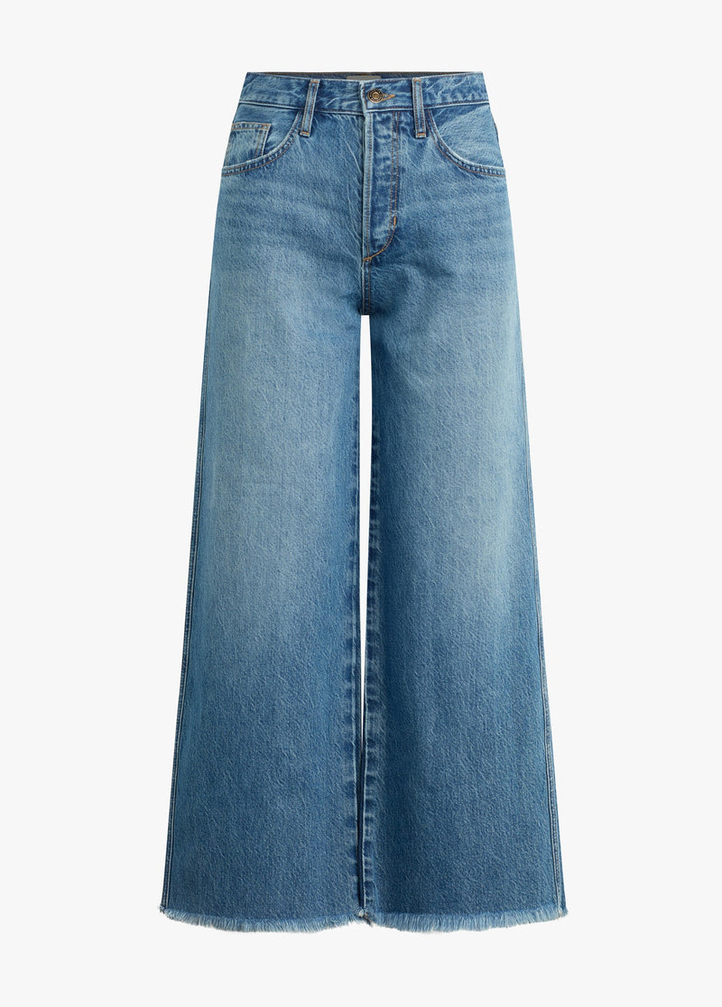 The Masha Super High Rise Wide Leg Crop - Cortez