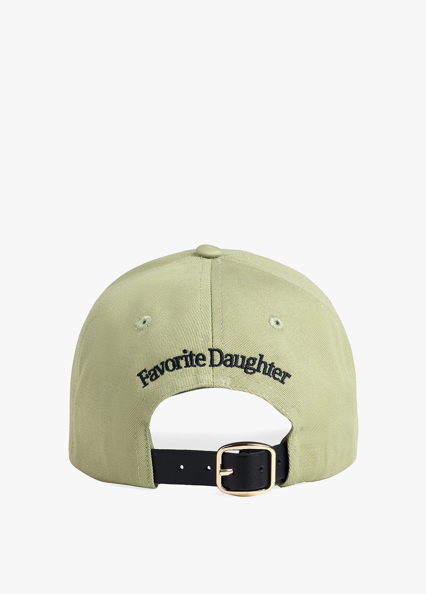Favorite Daughter - The Baseball Cap With Leather Strap - Light Sage
