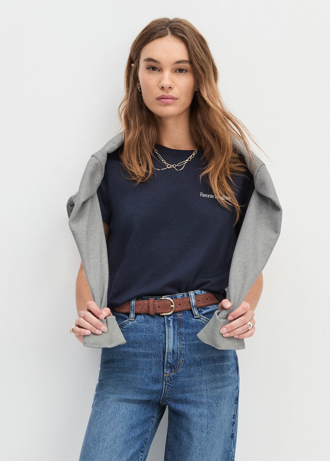 Favorite Daughter - The Suede Juni Belt - Tan Gold