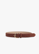 Favorite Daughter - The Suede Juni Belt - Tan Gold