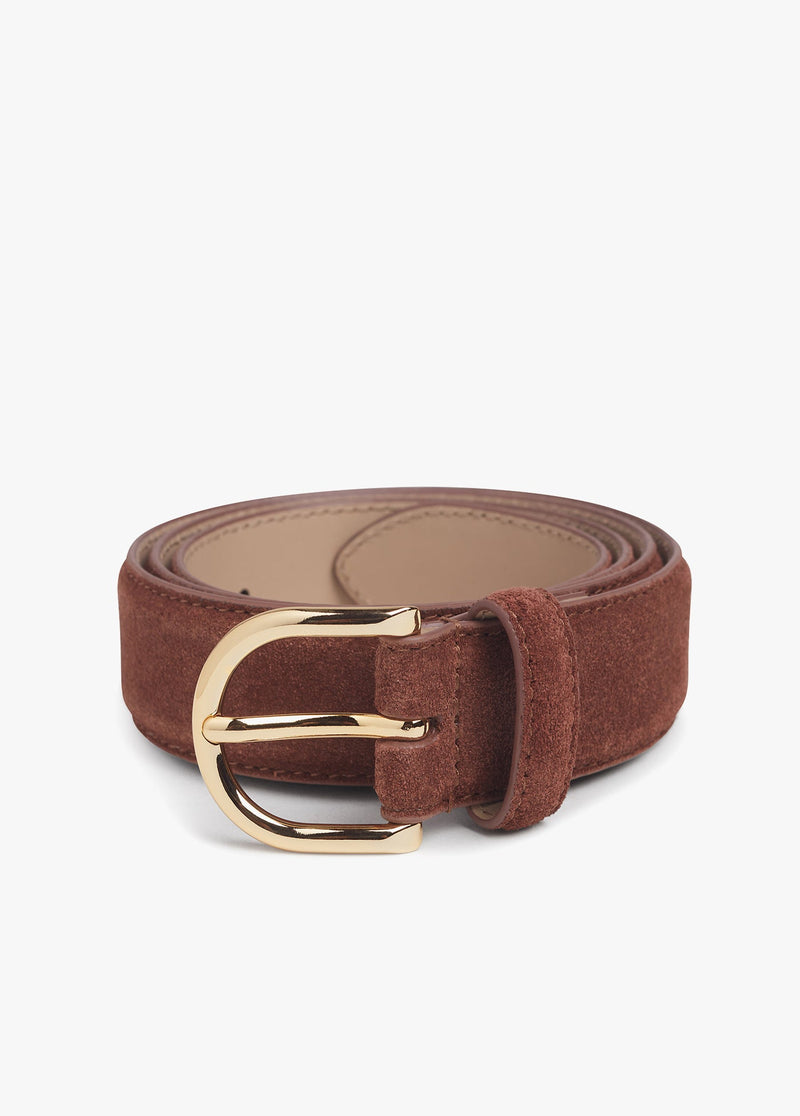 Favorite Daughter - The Suede Juni Belt - Tan Gold