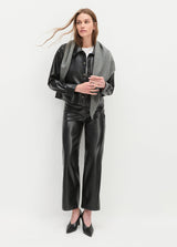 Favorite Daughter - The Mischa Super High Rise Wide Leg Ankle - Raven