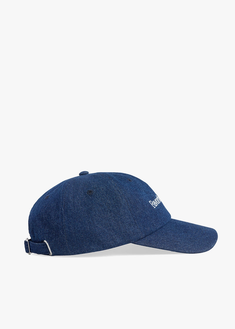 Favorite Daughter - The Washed Denim Baseball Hat - Dark Wash
