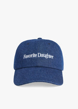 Favorite Daughter - The Washed Denim Baseball Hat - Dark Wash