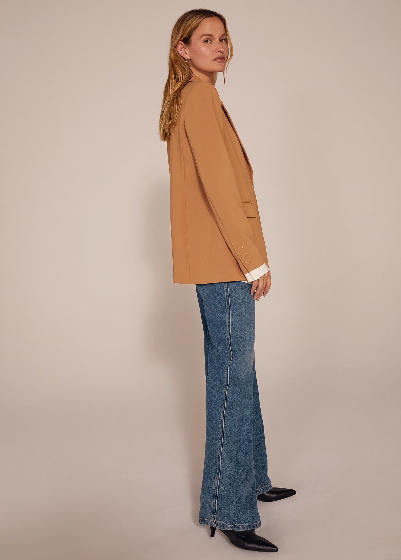 Favorite Daughter - The Kelly Blazer - Tan Multi