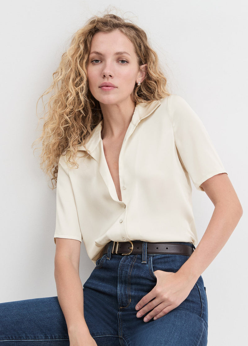 Favorite Daughter - The Sunny Shirt - Ivory