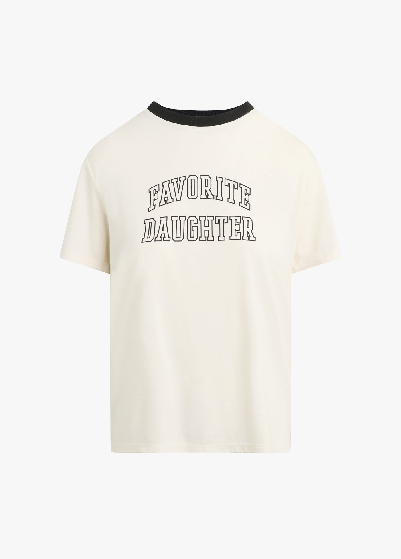 Favorite Daughter - The Collegiate Classic Tee - Ivory Black