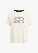 Favorite Daughter - The Collegiate Classic Tee - Ivory Black