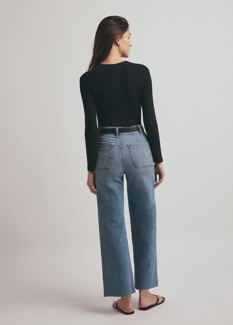Favorite Daughter - The Mischa Super High Rise Wide Leg Ankle - Monterey
