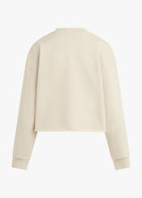 Favorite Daughter - The Cropped Collegiate Sweatshirt - French Oak Snow White