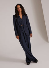 Favorite Daughter - The Favorite Pant - Navy Pinstripe