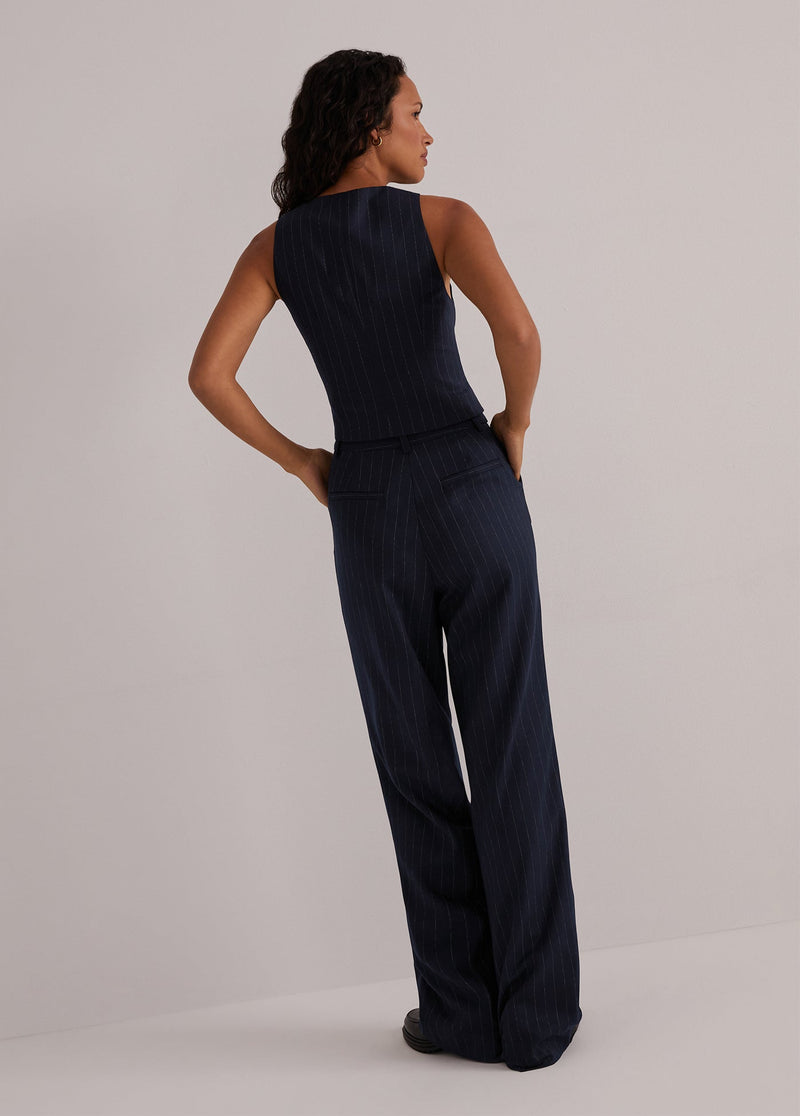 Favorite Daughter - The Favorite Pant - Navy Pinstripe