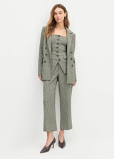 Favorite Daughter - The Cropped Fiona Pant - Cheshire Houndstooth