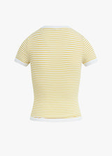 Favorite Daughter - The Foundation Tee - Golden White Stripe