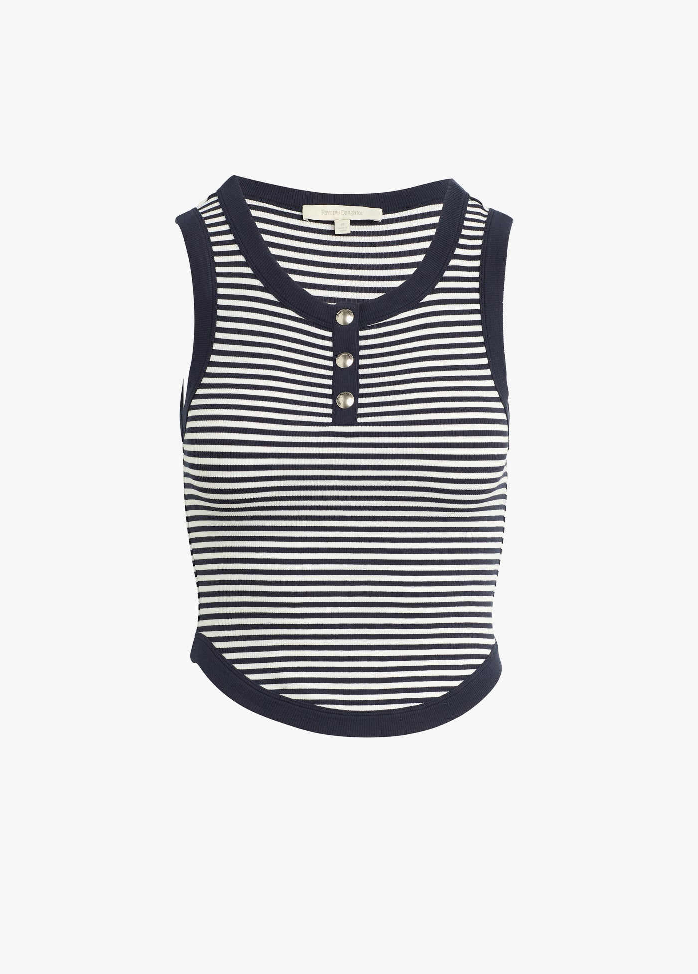 The Foundation Tank - Navy White Stripe