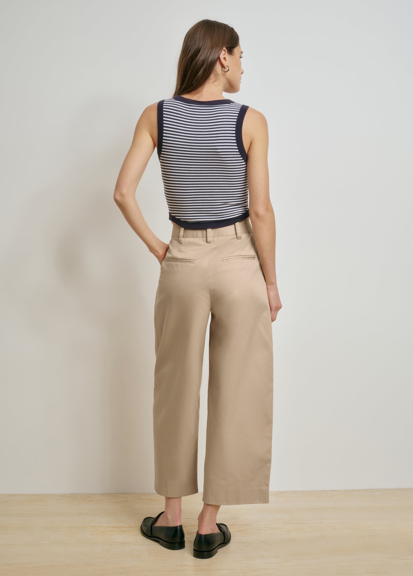 The Foundation Tank - Navy White Stripe