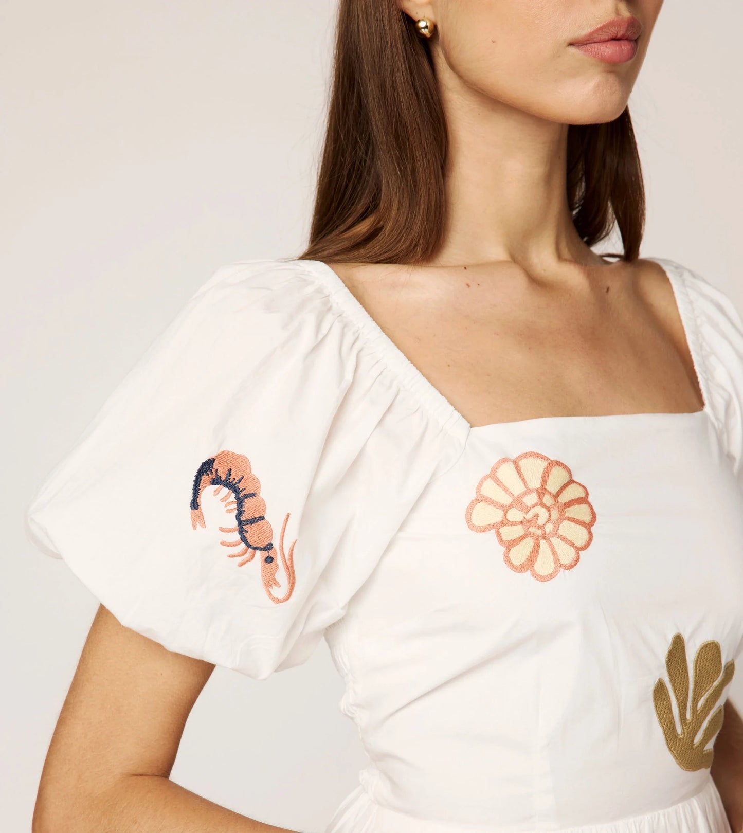 Cleobella - Flora Mini Dress - Ivory Multi