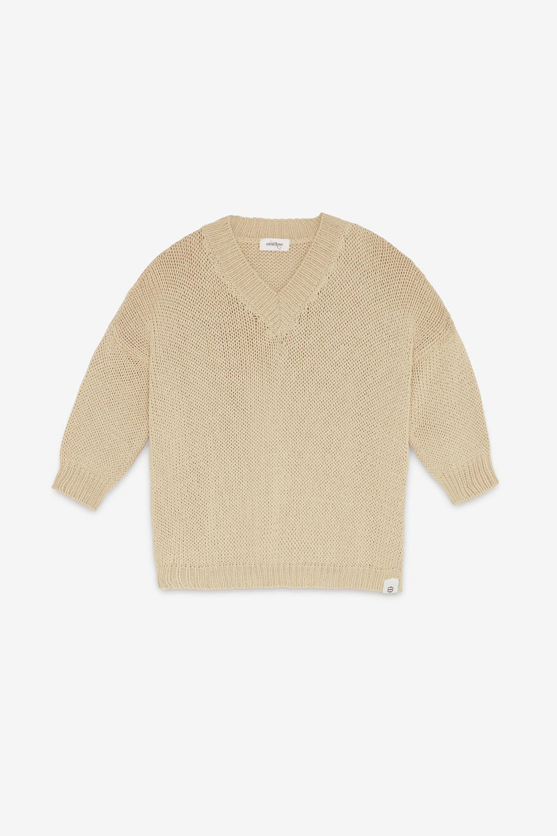Ottod'Ame - Fretworked V-Neck Sweater