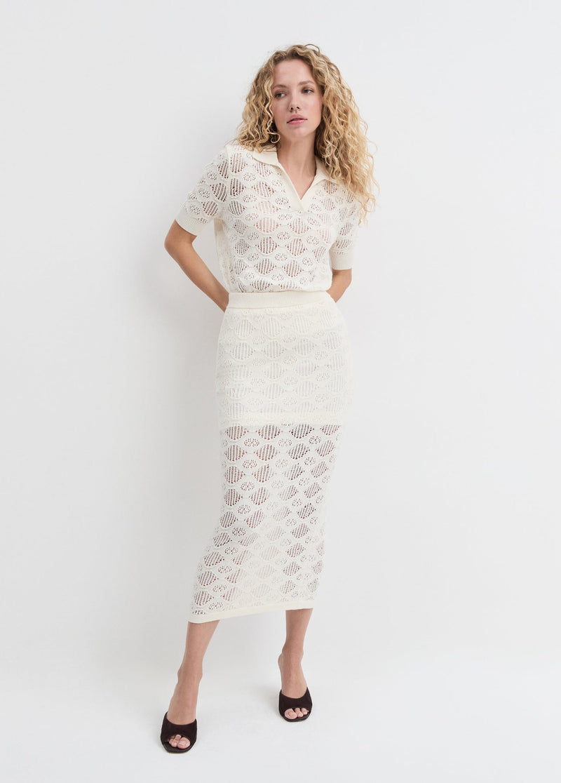 Favorite Daughter - The Courtside Polo - Ivory
