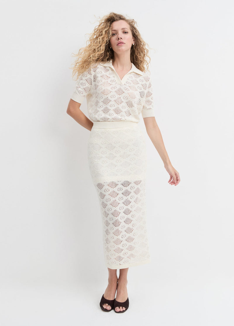 Favorite Daughter - The Courtside Skirt - Ivory