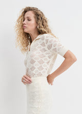Favorite Daughter - The Courtside Polo - Ivory