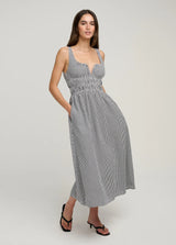 Favorite Daughter - Sleeveless Swoon Dress - Navy White