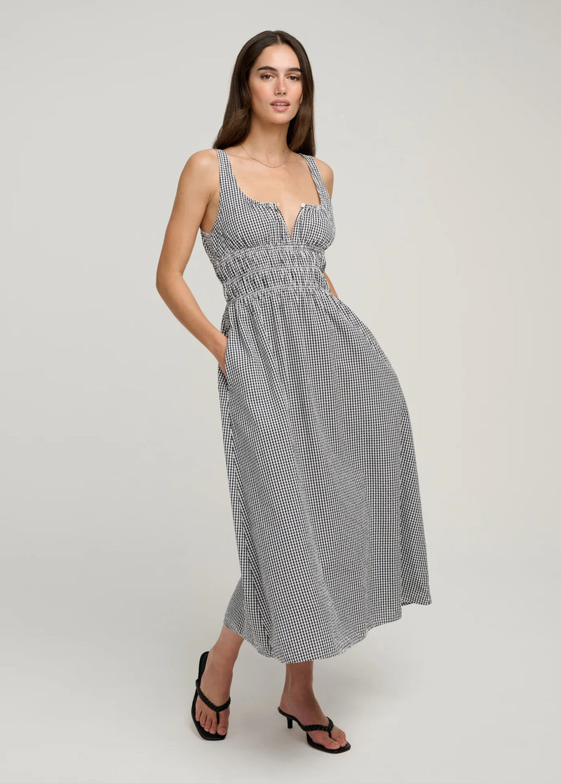 Favorite Daughter - Sleeveless Swoon Dress - Navy White