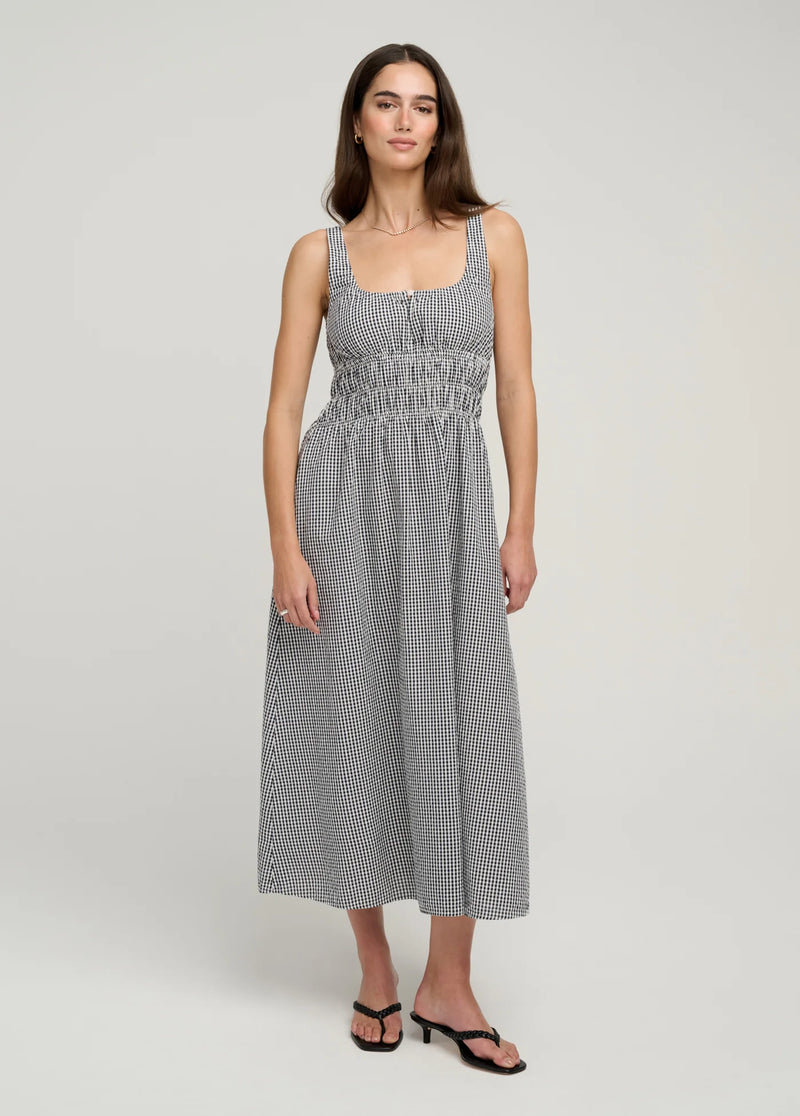 Favorite Daughter - Sleeveless Swoon Dress - Navy White