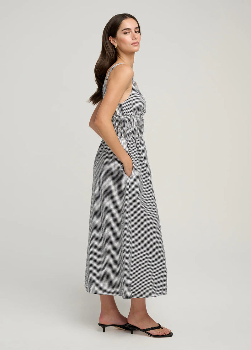 Favorite Daughter - Sleeveless Swoon Dress - Navy White