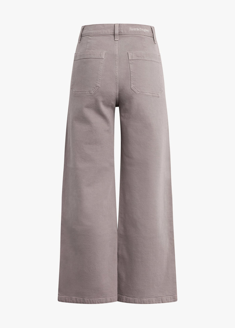 Favorite Daughter - The Mischa Super High Rise Wide Leg Ankle - Soft Taupe