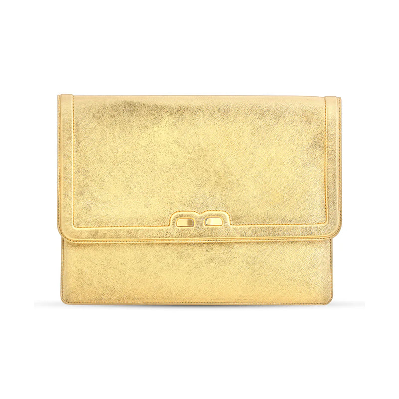 Caffery Clutch Metallic Gold