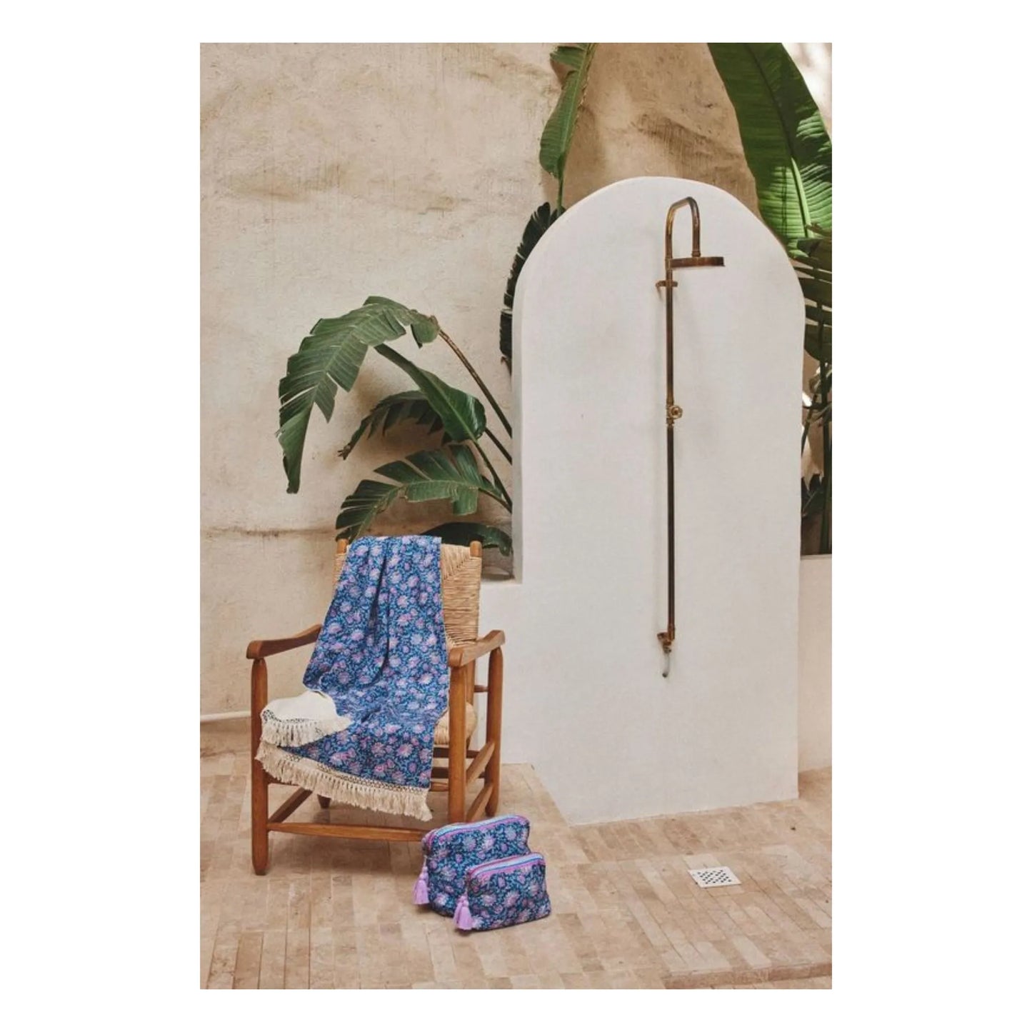 Louise Misha - Lana Beach Towel - Blue Capri Cove