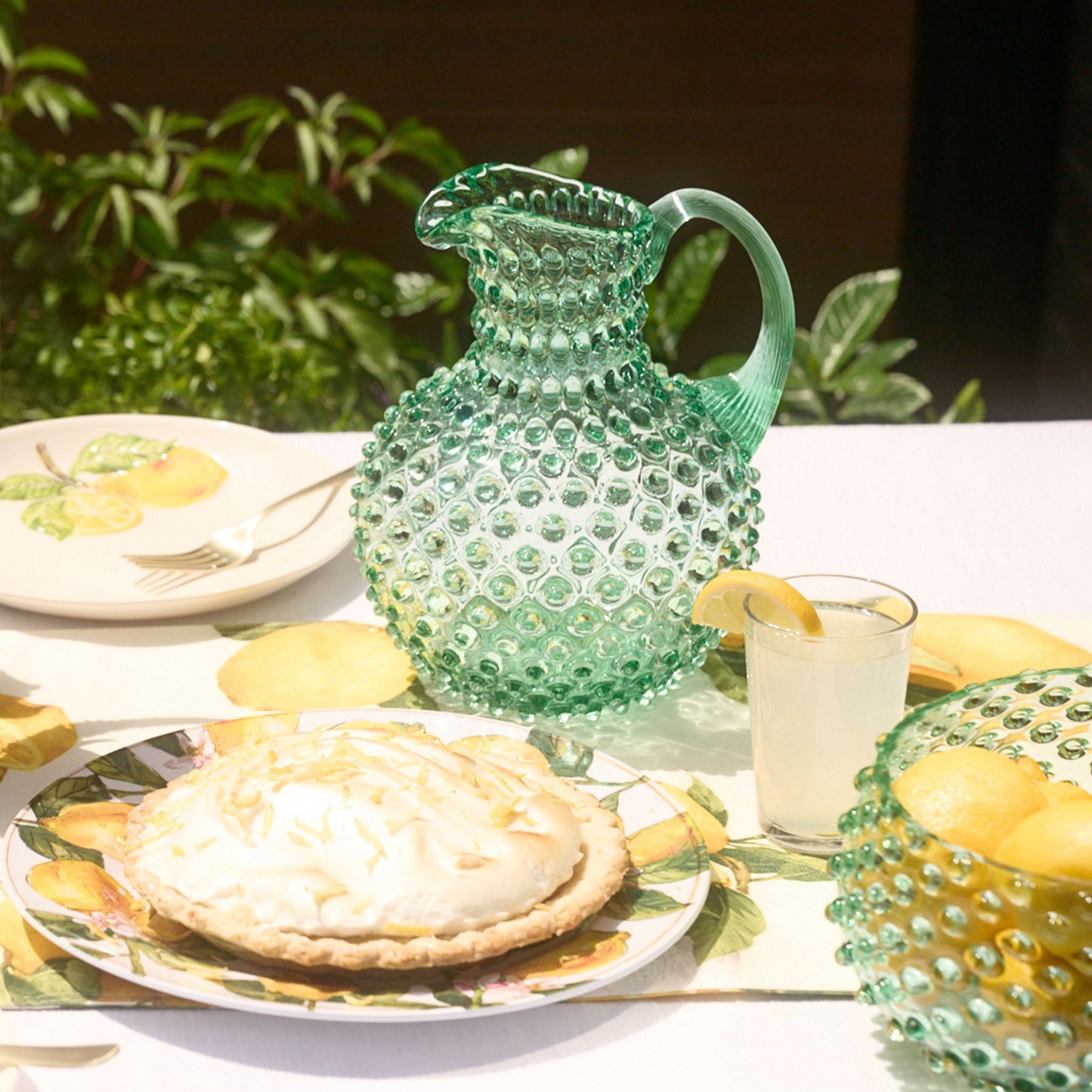 Hobnail Jug - Large - Capri Sea