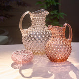 Hobnail Jug - Large - Apricot Chiffon