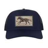 Horse 5 Panel Trucker Navy