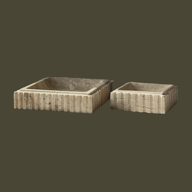 Athens Catch in Travertine, Large