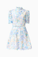 Elliatt - Kalissa A-Line Mini Dress - Blue Floral