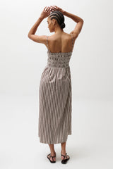 Pistola - Bianca Shirred Bodice Dress - Java Stripe