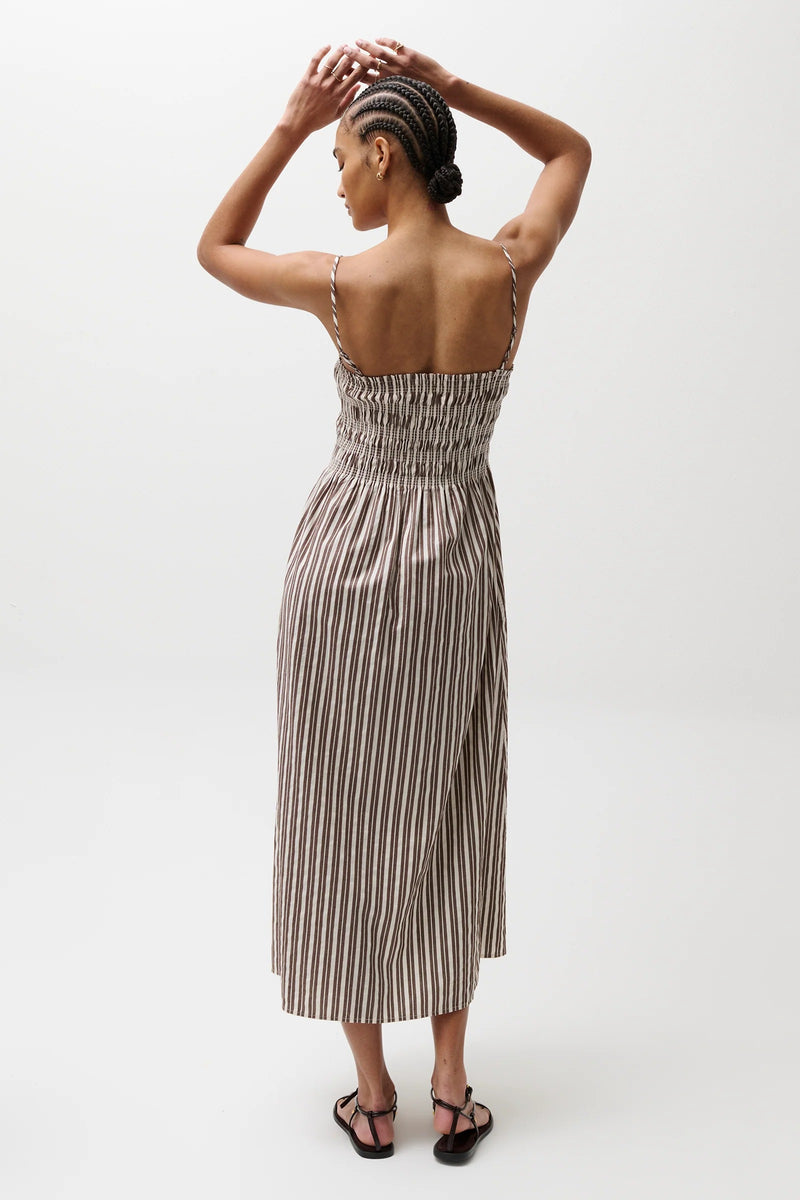 Pistola - Bianca Shirred Bodice Dress - Java Stripe